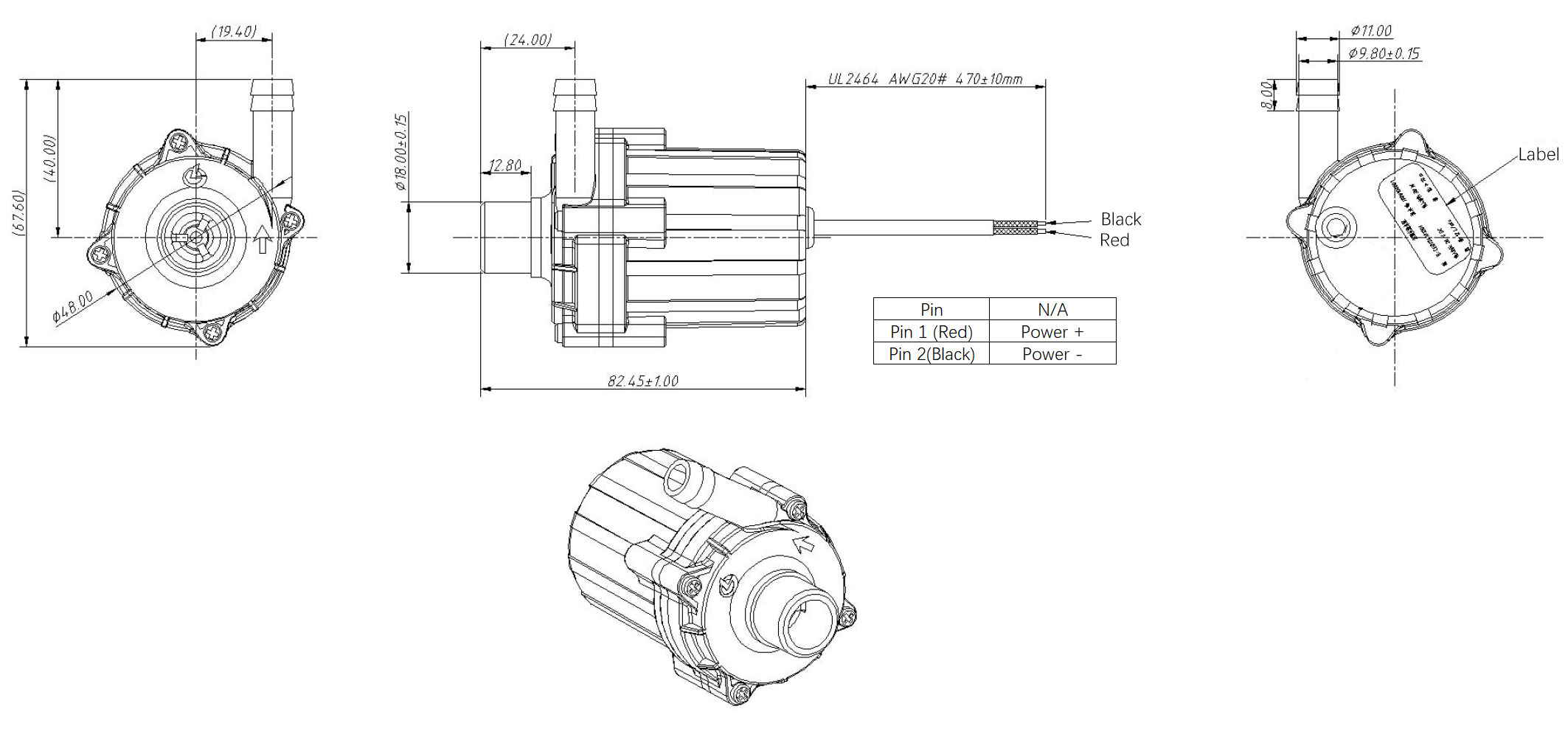 30W pump-size