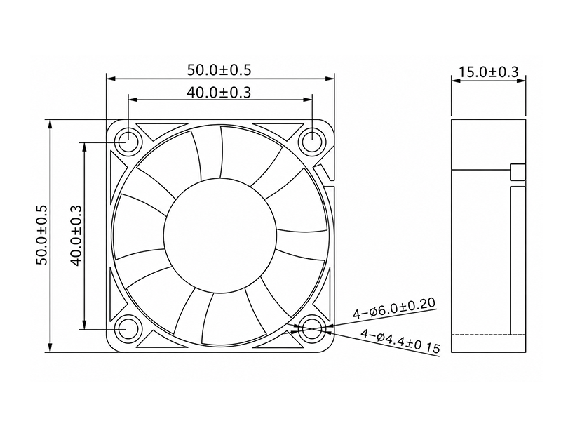 HR5015HD1(-SF) dimension drawing