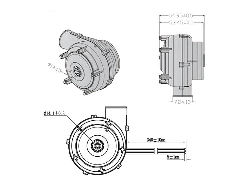 HR7060H24B dimension drawing