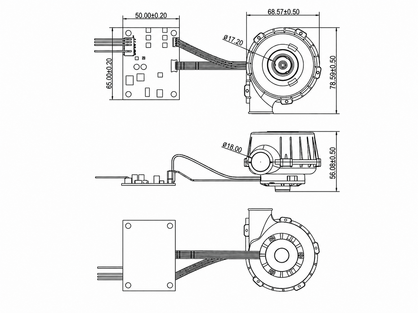 HR7050H24B dimension drawing