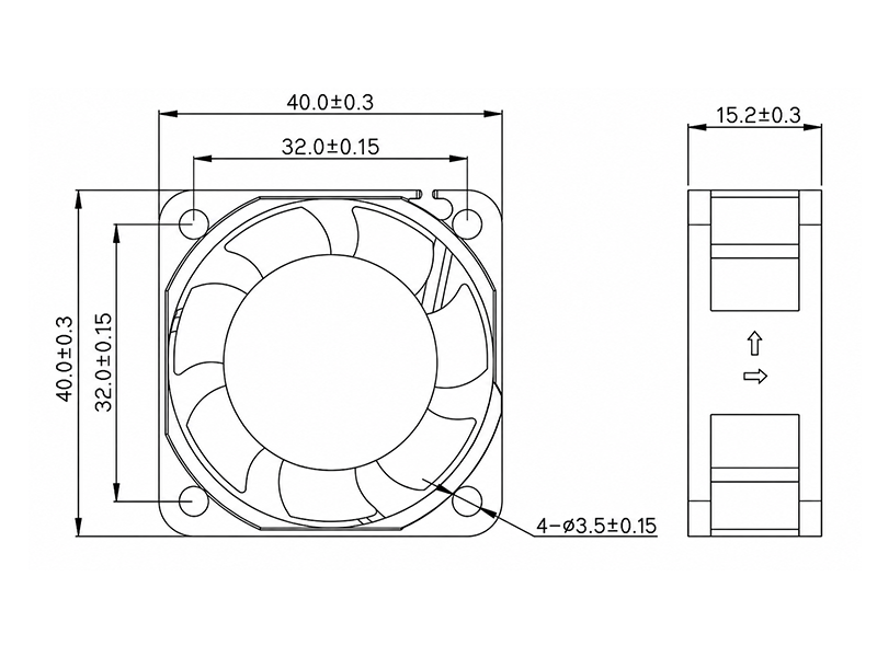 HR4015HD1(-SF) dimension drawing