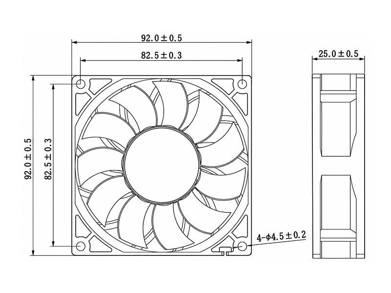 HR9225LD2(-SF) dimension drawing
