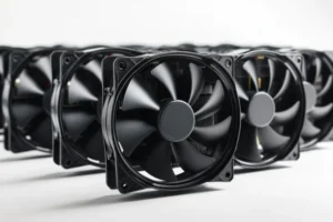DC axial fans with different blade designs