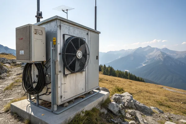A larger DC axial fan installed in high-altitude telecom equipment to compensate for reduced air density