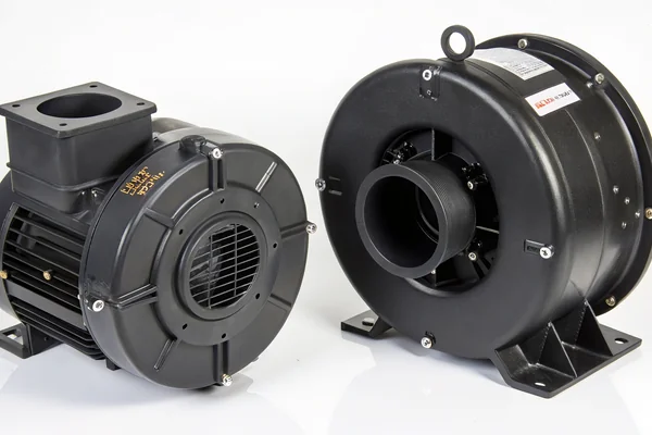 Comparison of IP-rated blower housing designs showing sealed versus standard housing construction differences