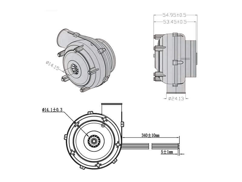 HR7060H24B dimension drawing