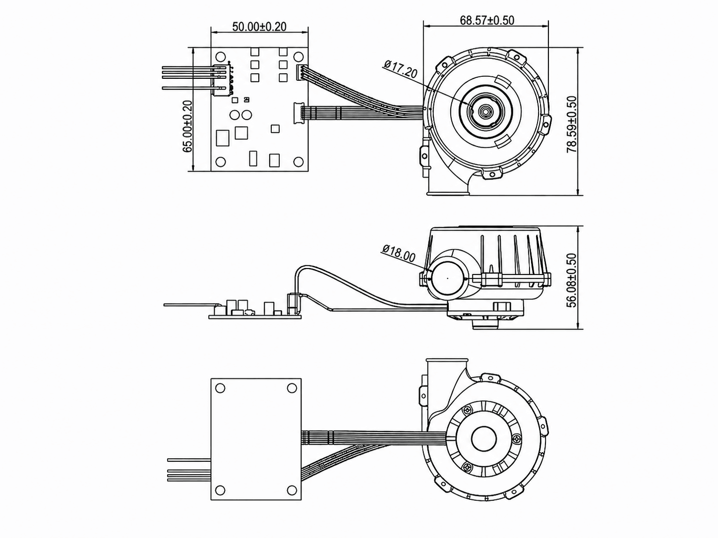 HR7050H24B dimension drawing