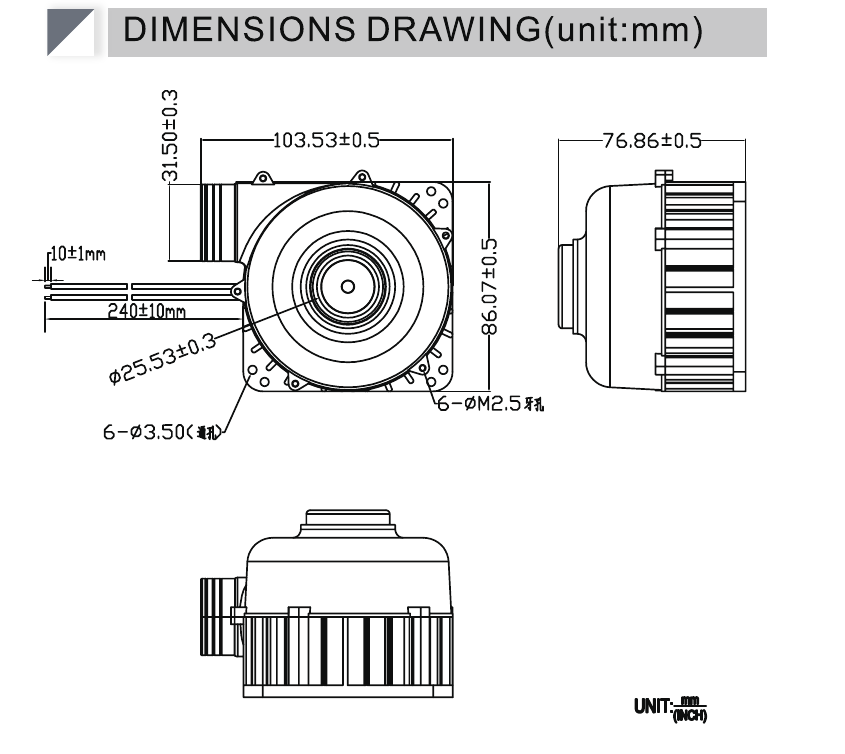 HR9080H24B dimension drawing