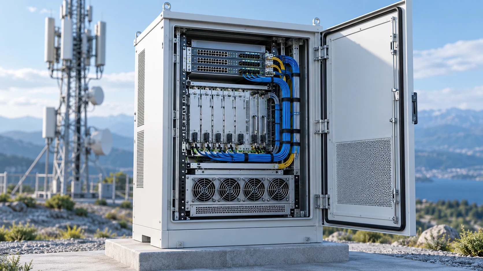 Telecom and Network Equipment Cooling cooling solution -- Herays DC fans
